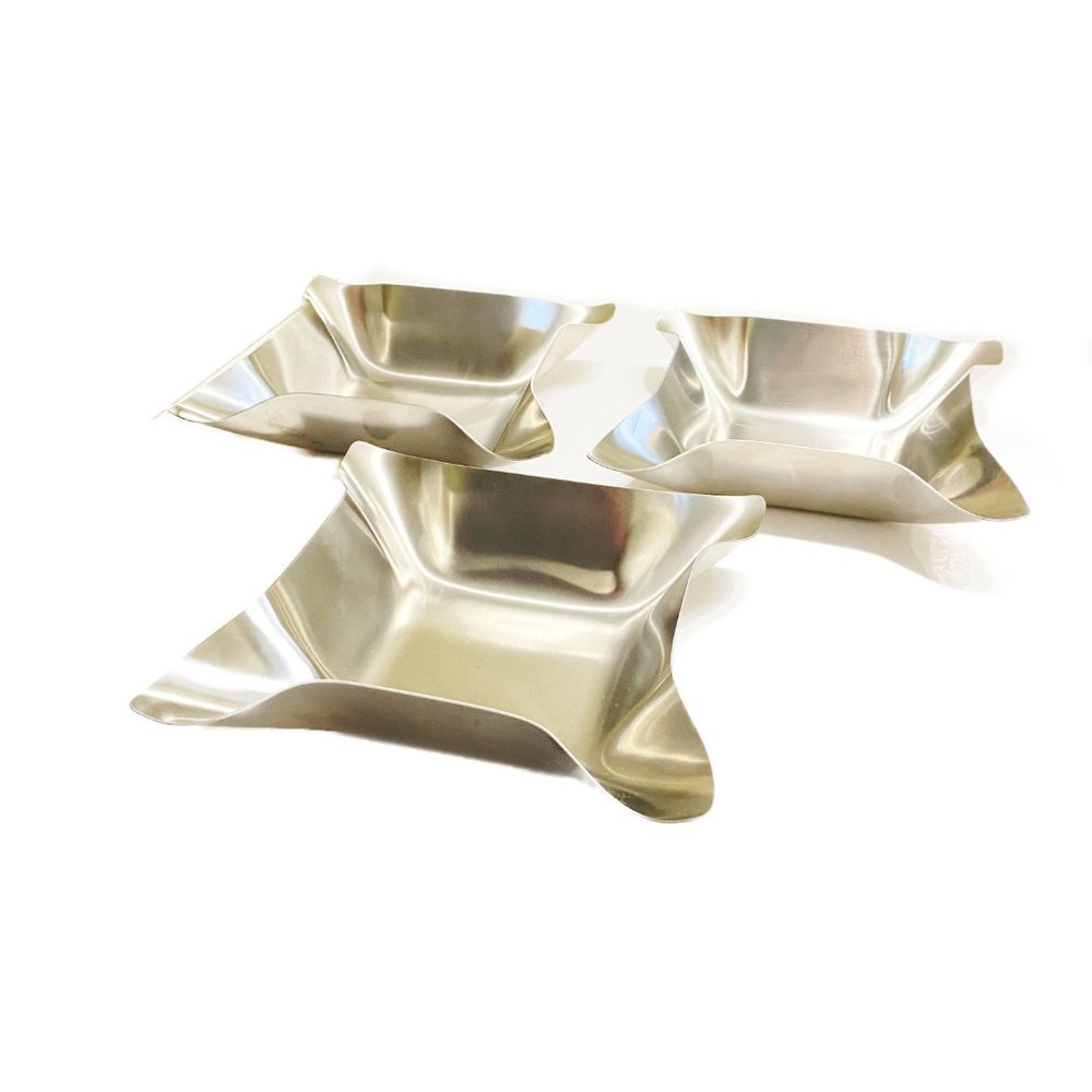 Oneida Square Stainless Steel Platters Set of 3